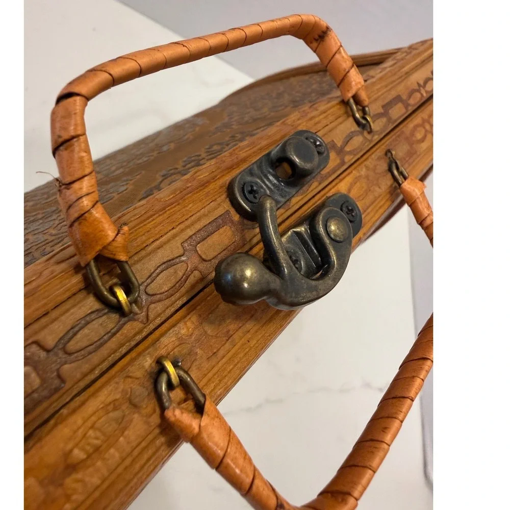 Brown Embossed Medallion Top-Handle Women’s Bag